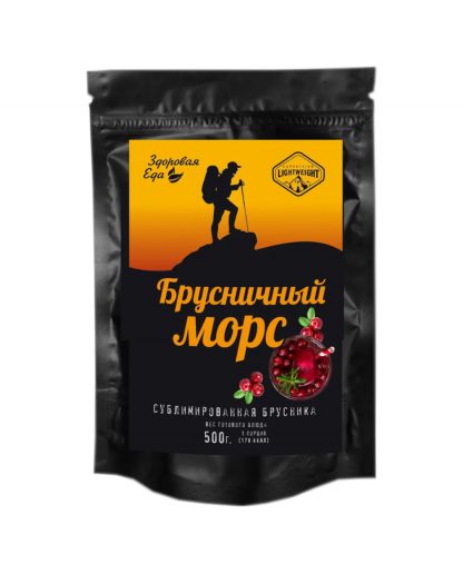 Морс брусничный (сублимат) Здоровая Еда, 50 гр.