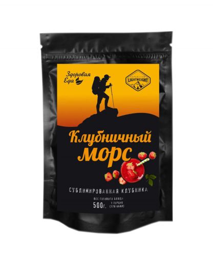 Морс клубничный (сублимат) Здоровая Еда, 50 гр.