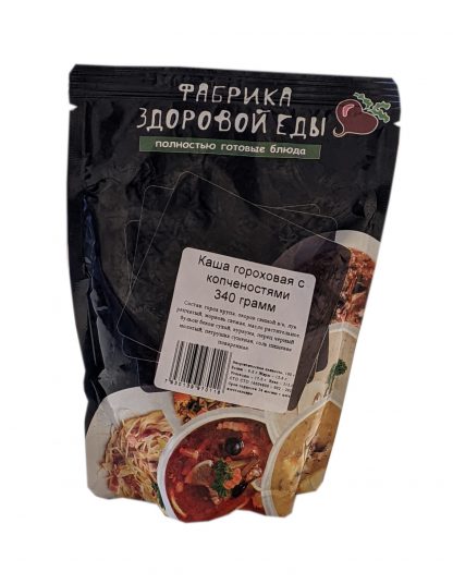 Каша гороховая с копченостями Фабрика Здоровой Еды, 340 гр.